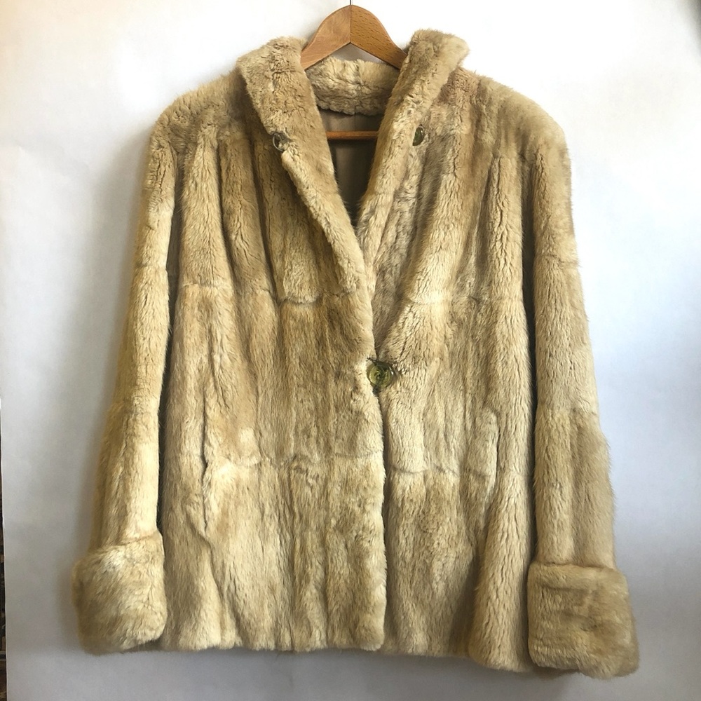 Vintage Hollinsworth Tan Fur Coat